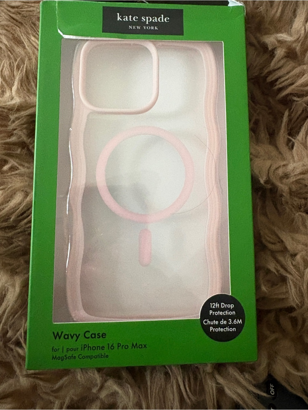 kate spade Wavy Case for iPhone 16 Pro Max — Pink